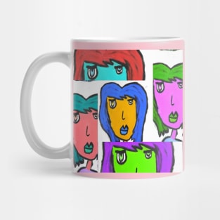 Rainbow Red Head Mug